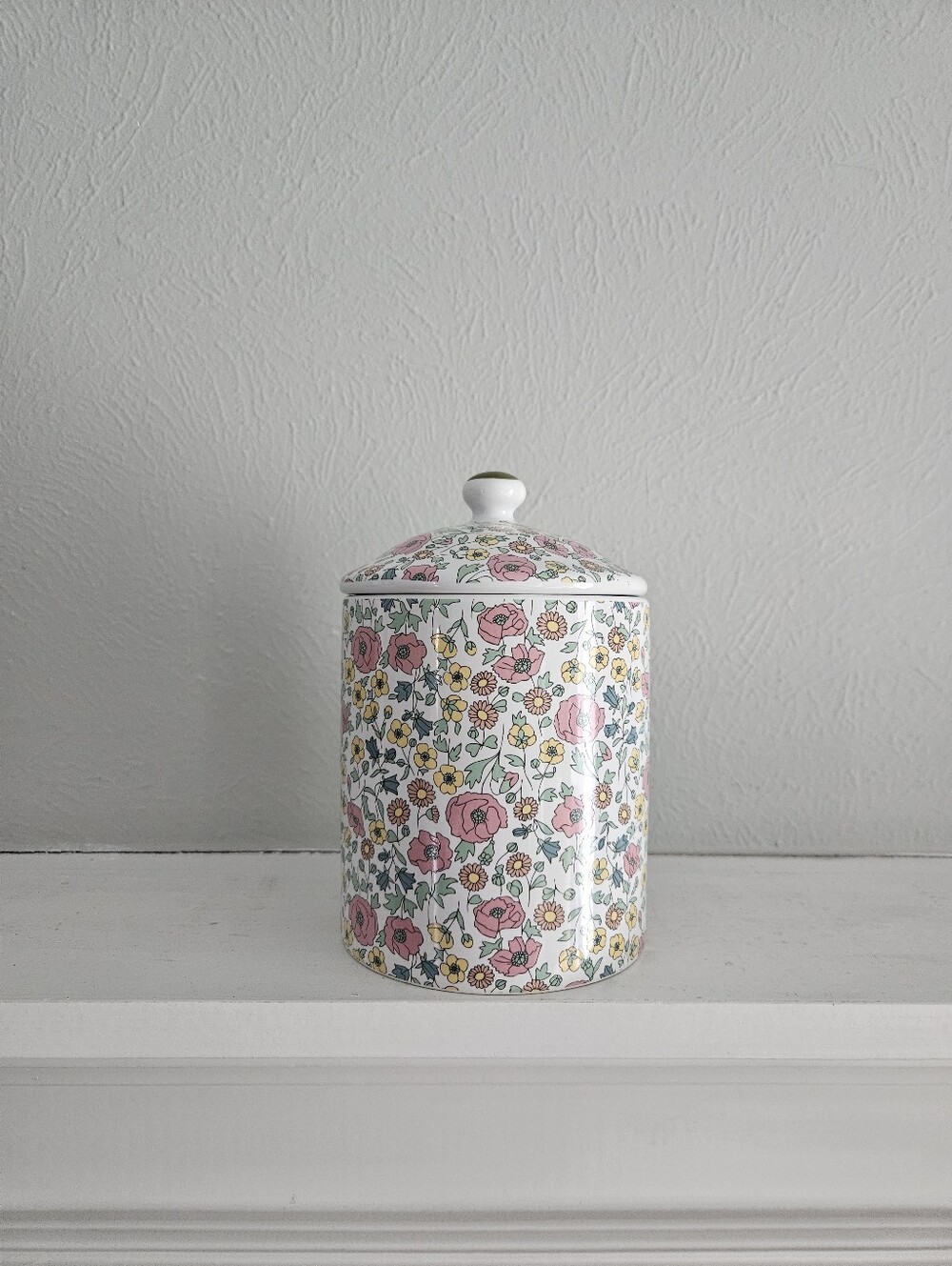 NWOT Target X Liberty Of London Stoneware Floral Print Jar With Lid